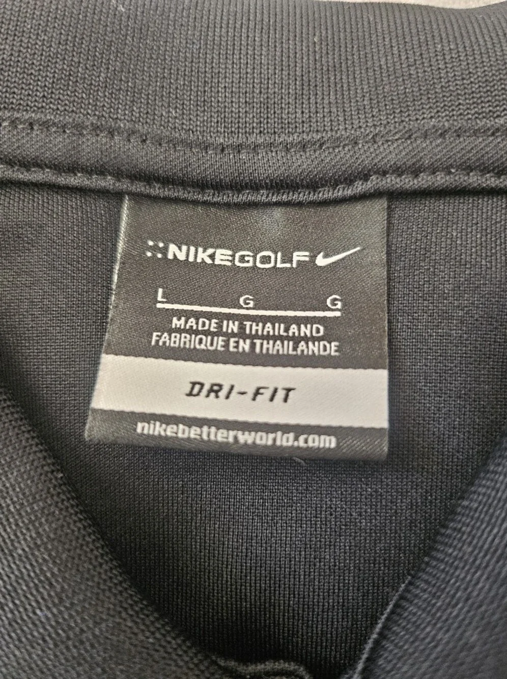 Nike Men's Black Dri-FIT Polo Shirt
